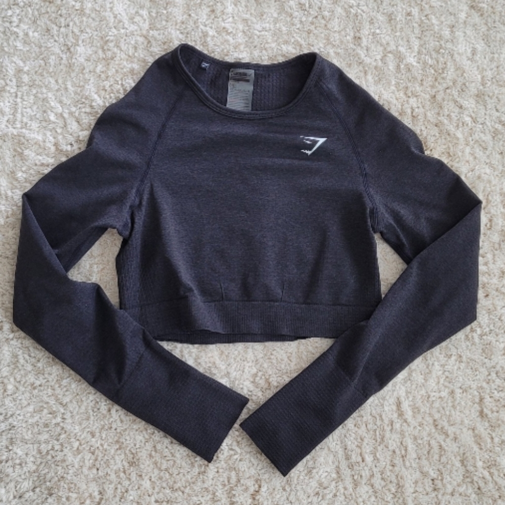 GYMSHARK Long Sleeve Crop Top